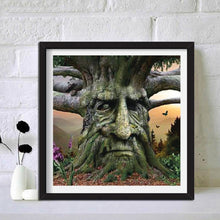 Lade das Bild in den Galerie-Viewer, Baum und Mann - voller quadratischer Diamant - 30x30cm

