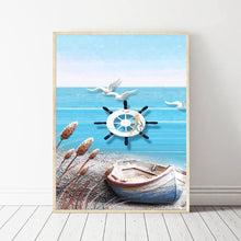 Lade das Bild in den Galerie-Viewer, Strandblick - volle Diamant-Malerei - 40x30cm
