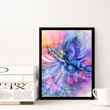 Lade das Bild in den Galerie-Viewer, Schmetterling - voller runder Diamant - 40x30cm
