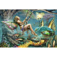 Lade das Bild in den Galerie-Viewer, Schönheit Dinosaurier - voller quadratischer Diamant - 40x30cm
