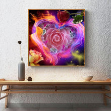 Lade das Bild in den Galerie-Viewer, Rose - voller quadratischer Diamant - 30x30cm
