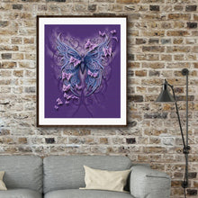 Lade das Bild in den Galerie-Viewer, Schmetterling - voller quadratischer Diamant - 30x40cm
