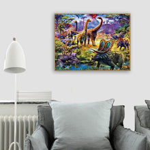 Lade das Bild in den Galerie-Viewer, Dinosaurier - voller quadratischer Diamant - 40x30cm
