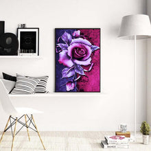 Lade das Bild in den Galerie-Viewer, Blume - voller runder Diamant - 30x40cm
