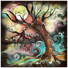 Lade das Bild in den Galerie-Viewer, Baum - voller runder Diamant - 35x35cm
