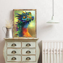 Lade das Bild in den Galerie-Viewer, Dinosaurier - voller runder Diamant - 30x40cm
