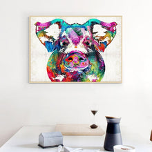 Lade das Bild in den Galerie-Viewer, Bunte Schwein - volle Diamant-Malerei - 40x30cm
