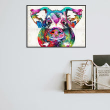 Lade das Bild in den Galerie-Viewer, Bunte Schwein - volle Diamant-Malerei - 40x30cm
