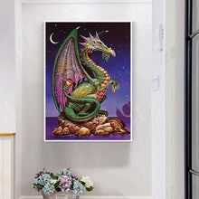 Lade das Bild in den Galerie-Viewer, Dinosaurier - voller quadratischer Diamant - 30x40cm
