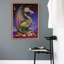 Lade das Bild in den Galerie-Viewer, Dinosaurier - voller quadratischer Diamant - 30x40cm
