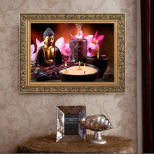 Lade das Bild in den Galerie-Viewer, Buddha - voller runder Diamant - 40x30cm
