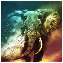 Lade das Bild in den Galerie-Viewer, Elefant - volle Diamant-Malerei - 30x30cm
