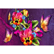 Lade das Bild in den Galerie-Viewer, Farbe Blumen - voller runder Diamant - 40x30cm

