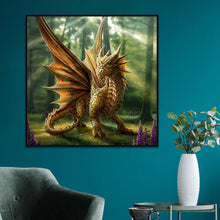 Lade das Bild in den Galerie-Viewer, Dinosaurier - voller quadratischer Diamant - 40x40cm
