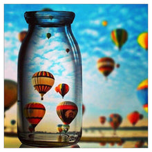 Lade das Bild in den Galerie-Viewer, Heißluftballon - volle Diamant-Malerei - 30x30cm
