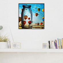 Lade das Bild in den Galerie-Viewer, Heißluftballon - volle Diamant-Malerei - 30x30cm
