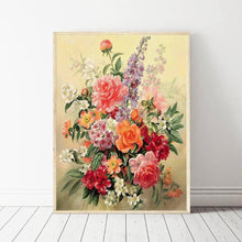 Lade das Bild in den Galerie-Viewer, Warme Blumen - voller quadratischer Diamant - 30x40cm
