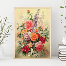 Lade das Bild in den Galerie-Viewer, Warme Blumen - voller quadratischer Diamant - 30x40cm
