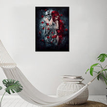 Lade das Bild in den Galerie-Viewer, Schönheit Schädel - voller runder Diamant - 30x40cm
