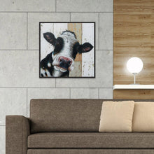 Lade das Bild in den Galerie-Viewer, Kuh - voller runder Diamant - 30x30cm

