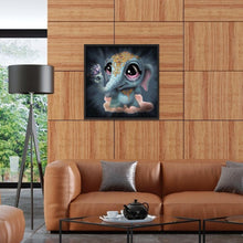 Lade das Bild in den Galerie-Viewer, Elefant - voller runder Diamant - 30x30cm
