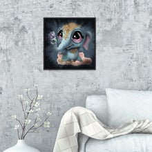 Lade das Bild in den Galerie-Viewer, Elefant - voller runder Diamant - 30x30cm
