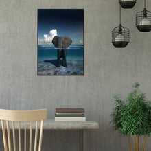 Lade das Bild in den Galerie-Viewer, Elefant - voller runder Diamant - 30x40cm
