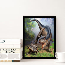 Lade das Bild in den Galerie-Viewer, Dinosaurier - voller runder Diamant - 30x40cm
