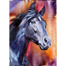 Lade das Bild in den Galerie-Viewer, Pferd - voller runder Diamant - 30x40cm
