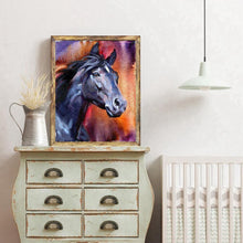Lade das Bild in den Galerie-Viewer, Pferd - voller runder Diamant - 30x40cm

