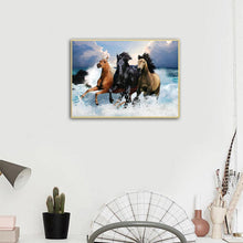 Lade das Bild in den Galerie-Viewer, Pferd - voller runder Diamant - 30x40cm
