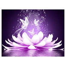 Lade das Bild in den Galerie-Viewer, Fantasy Blume - voller runder Diamant - 40x30cm
