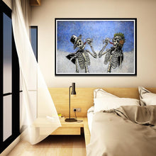 Lade das Bild in den Galerie-Viewer, Trinkschädel - voller runder Diamant - 40x30cm
