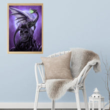 Lade das Bild in den Galerie-Viewer, Böse Schädel Drachen - voller Diamant-Malerei - 30x40cm
