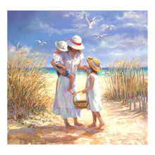 Lade das Bild in den Galerie-Viewer, Familie - voller runder Diamant - 30x30cm
