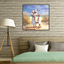 Lade das Bild in den Galerie-Viewer, Familie - voller runder Diamant - 30x30cm

