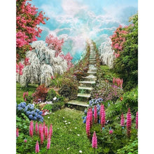 Lade das Bild in den Galerie-Viewer, Gartenweg - voller runder Diamant - 30x25cm
