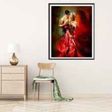 Lade das Bild in den Galerie-Viewer, Tanzende Liebhaber - volle Diamant-Malerei - 30x25cm
