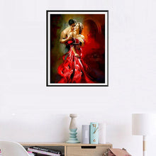 Lade das Bild in den Galerie-Viewer, Tanzende Liebhaber - volle Diamant-Malerei - 30x25cm
