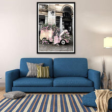 Lade das Bild in den Galerie-Viewer, Blumen Auto - voller runder Diamant - 40x30cm
