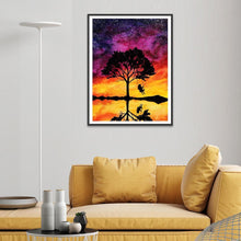 Lade das Bild in den Galerie-Viewer, Fantasy-Ansicht - voller runder Diamant - 40x30cm
