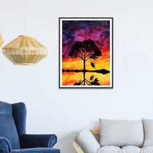 Lade das Bild in den Galerie-Viewer, Fantasy-Ansicht - voller runder Diamant - 40x30cm
