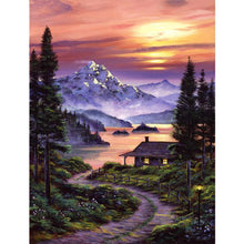 Lade das Bild in den Galerie-Viewer, Fantasy-Ansicht - voller runder Diamant - 40x30cm
