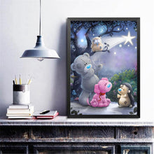 Lade das Bild in den Galerie-Viewer, Bär - voller runder Diamant - 35x45cm
