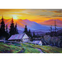 Lade das Bild in den Galerie-Viewer, Landschaft - voller runder Diamant - 40x30cm
