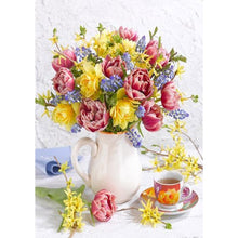 Lade das Bild in den Galerie-Viewer, Bouquet - voller runder Diamant - 30x40cm
