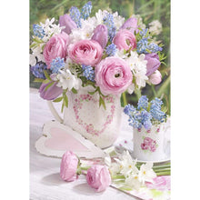 Lade das Bild in den Galerie-Viewer, Bouquet - voller runder Diamant - 30x40cm
