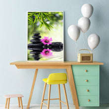 Lade das Bild in den Galerie-Viewer, Blume - voller runder Diamant - 30x48cm
