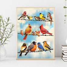 Lade das Bild in den Galerie-Viewer, Geschenk - voller runder Diamant - 30x40cm
