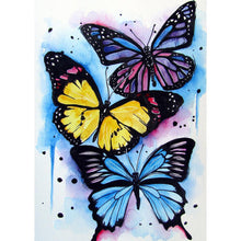 Lade das Bild in den Galerie-Viewer, Schmetterling - voller runder Diamant - 40x30cm
